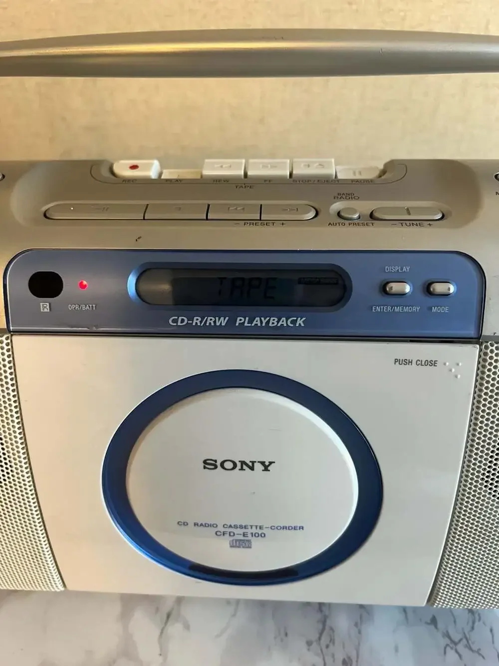 Sony CFD-E100 Portable CD Radio Cassette-Corder Boombox